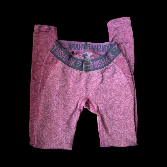 Gymshark Flex High Waisted Leggings Pink Marl | Size [S] 🩷 - Picture 2 of 3
